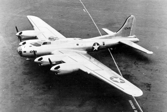 BOEING XB-38, EXPERIMENTAL B-17E POWERED BY FOUR 1425 HP ALLISON V-1710 ENGINES
