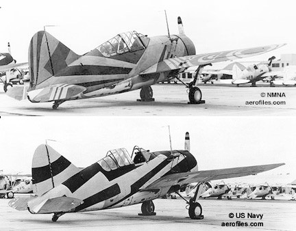 BREWSTER XF2A-1 IN DISRUPTIVE CAMOUFLAGE